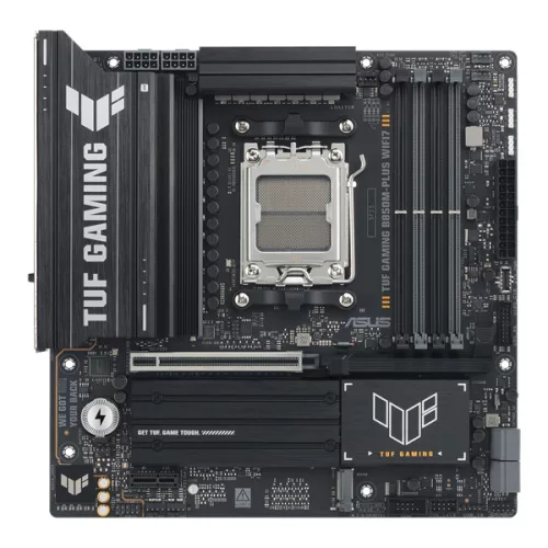 Asus Alaplap - AMD TUF GAMING B850M-PLUS WIFI7 AM5 (B850, ATX, 4xDDR5 8000+MHz, 4xSATA3, 3x M.2, HDMI+DP)