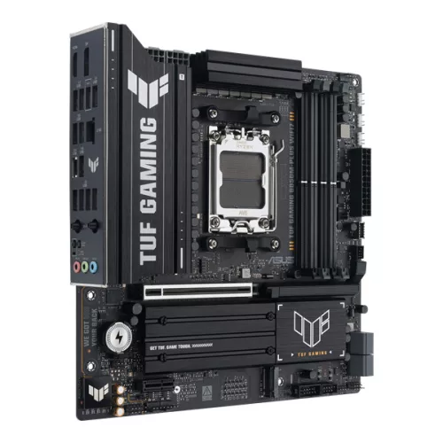 Asus Alaplap - AMD TUF GAMING B850M-PLUS WIFI7 AM5 (B850, ATX, 4xDDR5 8000+MHz, 4xSATA3, 3x M.2, HDMI+DP)