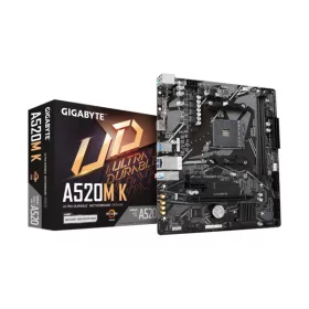   Gigabyte Alaplap - AMD A520M K AM4 (A520M, 2xDDR4 3200MHz, PCI-E, 4xSATA3, M.2, 6xUSB2.0, 6xUSB3.1)
