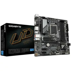   Gigabyte Alaplap - Intel B760M DS3H s1700 (B760, 4xDDR5 4800MHz, DP/HDMI, 4xSATA3, M.2, 4xUSB2.0, 6xUSB3.1)