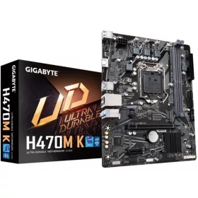   Gigabyte Alaplap - Intel H470M K s1200 (H470, 2xDDR4 2666MHz, 1xGBE LAN, 4xSATA3, M.2, 6xUSB2.0, 4xUSB3.2)