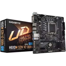   Gigabyte Alaplap - Intel H610M S2H DDR4 V2 s1700 (H610, 2xDDR4 3200MHz, 1xGBE LAN, 4xSATA3, M.2, 8xUSB2.0, 4xUSB3.1)