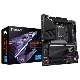   Gigabyte Alaplap - Intel Z790 AORUS ELITE AX  (s1700, Z790, ATX, 4xDDR5, 4800Mhz, 6xSATA3, M.2, HDMI)
