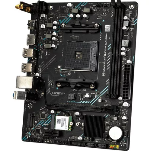 Maxsun Alaplap - AMD MS-B450M GAMING WIFI AM4 (B450, mATX, 2xDDR4 2666MHz, 2xSATA3, M.2, HDMI, DP)