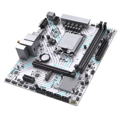 Maxsun Alaplap - Intel MS-B660M GAMING WIFI ICE s1700 (B660, mATX, 2xDDR4 3200MHz, 3xSATA3, M.2, HDMI, D-sub)