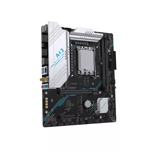 Maxsun Alaplap - Intel MS-B760M GAMING WIFI ACE II s1700 (B760, mATX, 2xDDR5 7200MHz, 2xSATA3, 3xM.2, HDMI, DP)