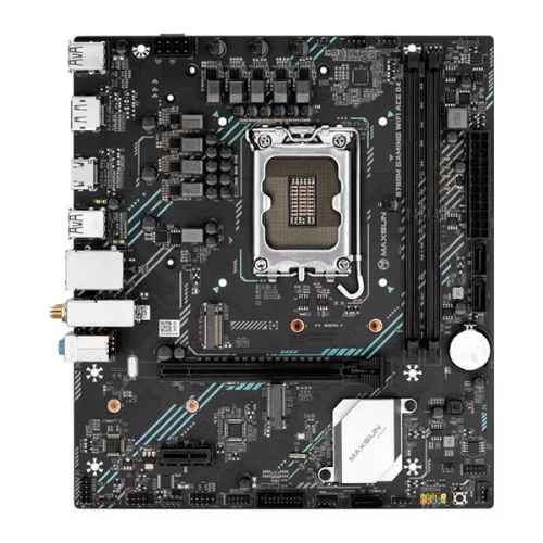 Maxsun Alaplap - Intel MS-B760M GAMING WIFI ACE II s1700 (B760, mATX, 2xDDR5 7200MHz, 2xSATA3, 3xM.2, HDMI, DP)