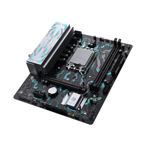 Maxsun Alaplap - Intel MS-B760M GAMING WIFI GANK V2 s1700 (B760, mATX, 2xDDR5 5600MHz, 3xSATA3, M.2, HDMI, D-sub)