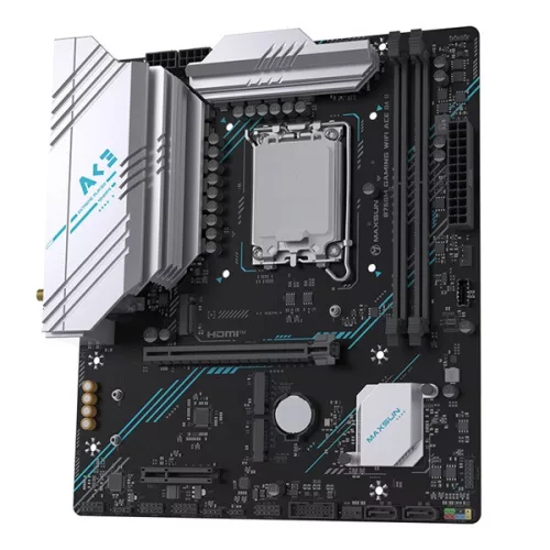 Maxsun Alaplap - Intel MS-B760M GAMING WIFI ACE D4 s1700 (B760, mATX, 2xDDR4 3200MHz, 3xSATA3, 2xM.2, HDMI, DP)