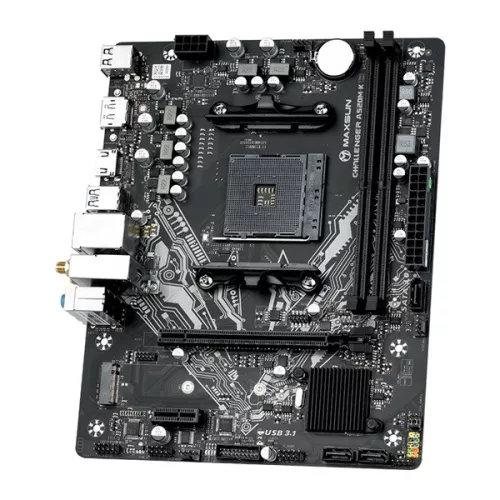 Maxsun Alaplap - AMD MS-CHALLENGER A520M-K WIFI AM4 (A520, mATX, 2xDDR4 2666MHz, 3xSATA3, M.2, HDMI, DP)