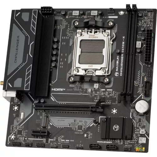 Maxsun Alaplap - AMD MS-CHALLENGER B650M-K WIFI AM5 (B650, mATX, 2xDDR5 6400MHz, 2xSATA3, M.2, HDMI)