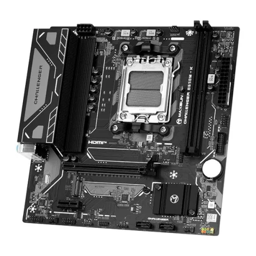 Maxsun Alaplap - AMD MS-CHALLENGER B650M-K AM5 (B650, mATX, 2xDDR5 6400MHz, 2xSATA3, M.2, HDMI)
