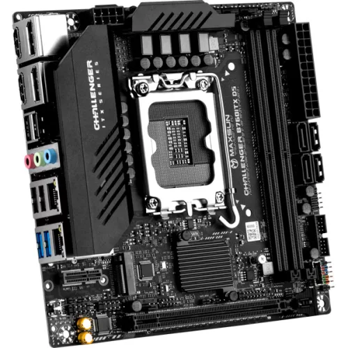 Maxsun Alaplap - Intel MS-CHALLENGER B760ITX D5 s1700 (B760, ITX, 2xDDR5 8000MHz, 4xSATA3, 2xM.2, 2xHDMI, 2xDP)