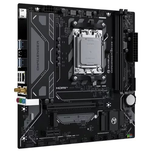 Maxsun Alaplap - AMD MS-CHALLENGER B850M-K WIFI AM5 (B850, mATX, 2xDDR5 8000MHz, 2xSATA3, M.2, HDMI)