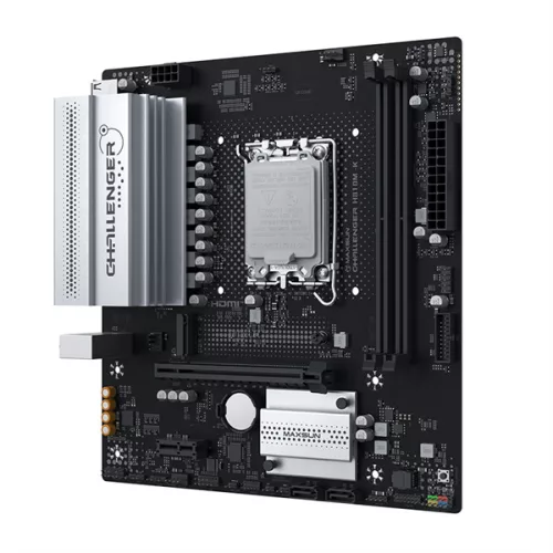 Maxsun Alaplap - Intel MS-CHALLENGER H810M-K s1851 (H810, mATX, 2xDDR5 6400MHz, 2xSATA3, M.2, HDMI, DP)