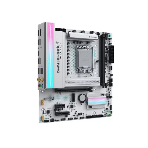 Maxsun Alaplap - Intel MS-CHALLENGER Z890M WIFI ICE s1851 (Z890, mATX, 2xDDR5 7000MHz, 3xSATA3, 2xM.2, HDMI, DP)