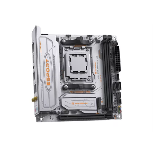 Maxsun Alaplap - AMD MS-ESPORT B850ITX WIFI ICE AM5 (B850, mATX, 2xDDR5 8000MHz, 2xSATA3, 2xM.2, HDMI, DP)