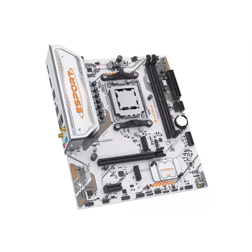 Maxsun Alaplap - AMD MS-ESPORT B850M WIFI ICE AM5 (B850, mATX, 2xDDR5 8000MHz, 2xSATA3, 2xM.2, HDMI, DP)