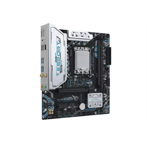 Maxsun Alaplap - Intel MS-ESPORT B860M GANK WIFI s1851 (B860, mATX, 2xDDR5 8600MHz, 2xSATA3, 2xM.2, HDMI, DP)
