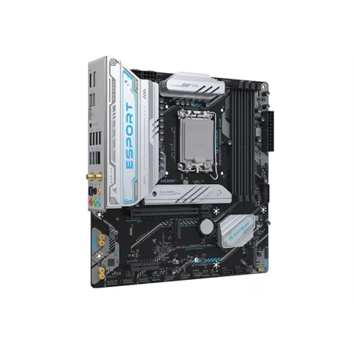 Maxsun Alaplap - Intel MS-ESPORT B860M WIFI ACE s1851 (B860, mATX, 4xDDR5 8000MHz, 2xSATA3, 3xM.2, HDMI, DP)