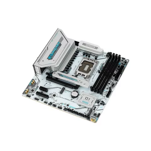 Maxsun Alaplap - Intel MS-ESPORT Z890M WIFI ICE s1851 (Z890, mATX, 4xDDR5 7800MHz, 4xSATA3, 3xM.2, HDMI, DP)