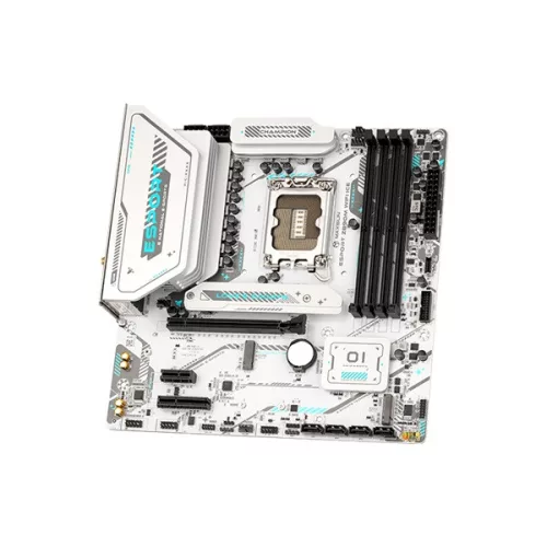 Maxsun Alaplap - Intel MS-ESPORT Z890M WIFI ICE s1851 (Z890, mATX, 4xDDR5 7800MHz, 4xSATA3, 3xM.2, HDMI, DP)