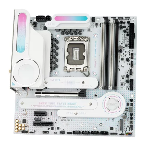 Maxsun Alaplap - Intel MS-ICRAFT B760M CROSS s1700 (B760, mATX, 4xDDR5 7600MHz, 4xSATA3, 3xM.2, HDMI, DP)