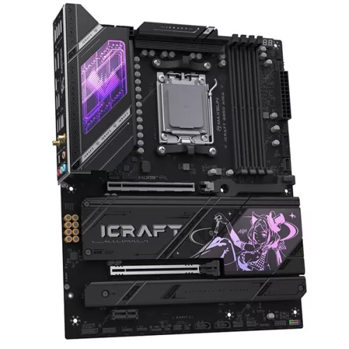 Maxsun Alaplap - AMD MS-ICRAFT B850 AIGA AM5 (B850, ATX, 4xDDR5 8400MHz, 2xSATA3, 4xM.2, HDMI, DP)