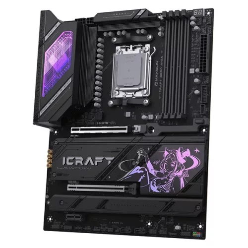 Maxsun Alaplap - AMD MS-ICRAFT B850 AIGA AM5 (B850, ATX, 4xDDR5 8400MHz, 2xSATA3, 4xM.2, HDMI, DP)