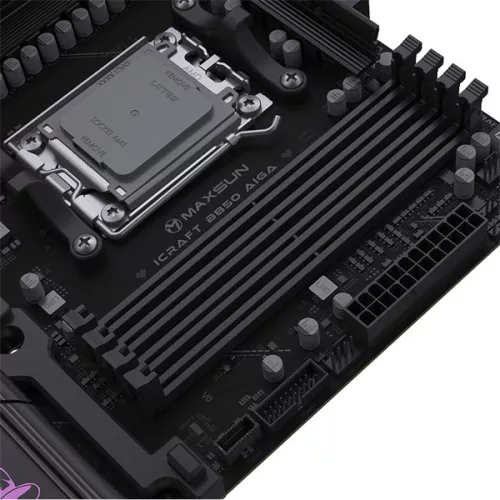 Maxsun Alaplap - AMD MS-ICRAFT B850 AIGA AM5 (B850, ATX, 4xDDR5 8400MHz, 2xSATA3, 4xM.2, HDMI, DP)