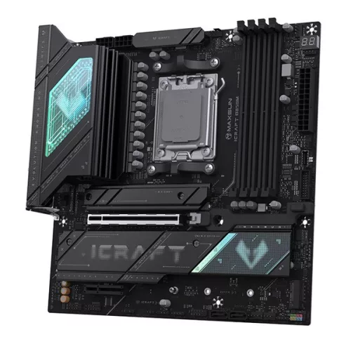 Maxsun Alaplap - AMD MS-ICRAFT B850M WIFI AM5 (B850, mATX, 4xDDR4 8000MHz, 2xSATA3, 3xM.2, HDMI, DP)