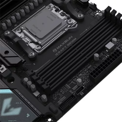 Maxsun Alaplap - AMD MS-ICRAFT B850M WIFI AM5 (B850, mATX, 4xDDR4 8000MHz, 2xSATA3, 3xM.2, HDMI, DP)