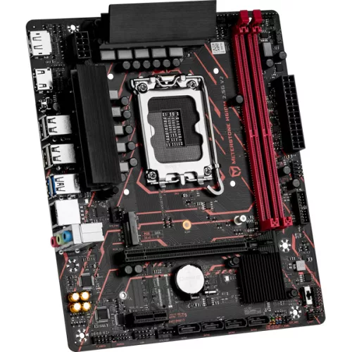 Maxsun Alaplap - Intel MS-MILESTONE H610M 2.5G V3 s1700 (H610, mATX, 2xDDR4 3200MHz, 4xSATA3, M.2, HDMI, DP)