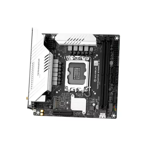 Maxsun Alaplap - Intel MS-TERMINATOR B760BKB D5 WIFI s1700 (B760, ITX, 2xDDR5 8000MHz, 4xSATA3, 2xM.2, HDMI, DP)