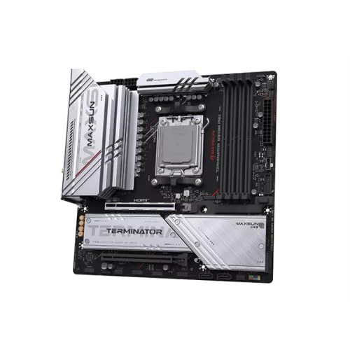 Maxsun Alaplap - AMD MS-TERMINATOR B850M PRO WIFI AM5 (B850, mATX, 4xDDR5 8000MHz, 2xSATA3, 3xM.2, HDMI, DP)