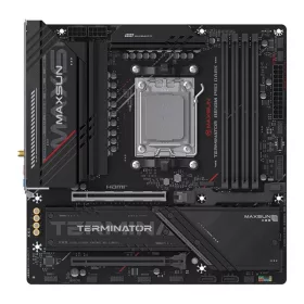   Maxsun Alaplap - AMD MS-TERMINATOR B850M PRO DARK WIFI AM5 (B850, mATX, 4xDDR5 8000MHz, 2xSATA3, 3xM.2, HDMI, DP)