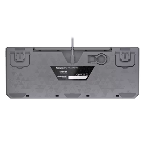 Endorfy Billentyűzet - Thock V2 TKL (RGB, Red Switch, mechanikus, 87 gomb, 1,8m, US)