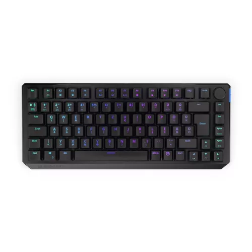 Endorfy Wireless Billentyűzet - Thock 75% (RGB, Kailh Black Switch, mechanikus, 82 gomb, HU, fekete)