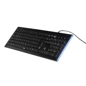  Hama Billentyűzet - 182663 Anzano (vezetékes, USB, LED, HU, 1,4m, fekete)