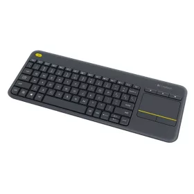   Logitech Billentyűzet - K400 Plus (Vezeték nélküli, USB, Touchpad, fekete)