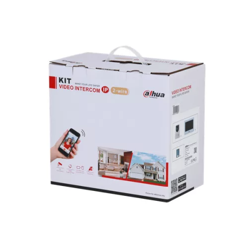 Dahua video kaputelefon szett - KTD02(S)  (VTH2622GW-W + VTO2202F-L + VTM115)