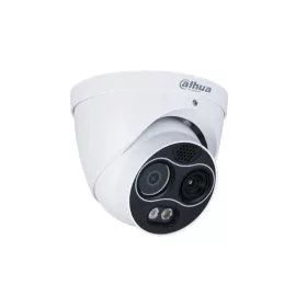   Dahua IP Turret hőkamera - TPC-DF1241-B3F4-DW-S8 (256x192, 3,5mm / 4MP, 4mm, ICR, IR30m, IP67, WDR, audio, I/O, PoE)