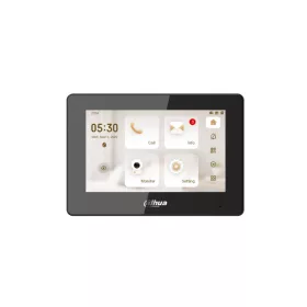   Dahua IP video kaputelefon - VTH5421HB-W (beltéri egység; 7" touch, SD, I/O, PoE, wifi, fekete)