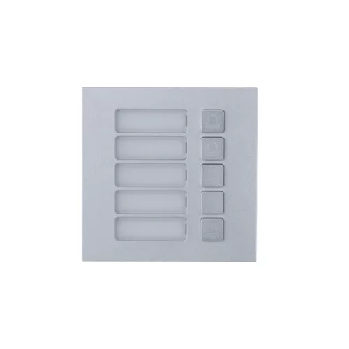 Dahua nyomógomb bővítő modul - VTO4202F-MB5 (5 nyomógombos, VTO4202F moduláris IP video kaputelefon kültéri egységhez)