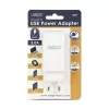 Delight USB-A 20W + Type-C (USB-C)  PD45W adapter 65W (55042), DC 5-20V, gyorstöltéssel, fehér