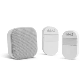   Delight vezeték nélküli csengő és éjjelifény, kinetic, 2 kültéri, fehér (55346-2)
