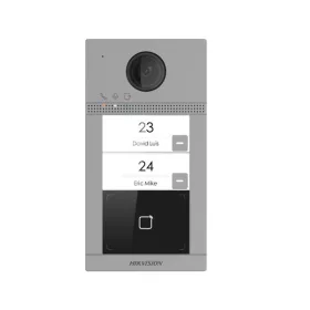   Hikvision IP kaputelefon - DS-KV8213-WME1 (2MP, kültéri egység, 2 lakásos, IP65, IR, I/O, wifi, Mifare kártyaolvasó)