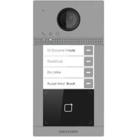   Hikvision IP kaputelefon - DS-KV8413-WME1/FLUSH (2MP, kültéri egység, 4 lakásos, IP65, IR, I/O, wifi, Mifare kártyao)