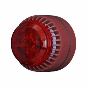   EATON-COOPER - 8210112FULL-0015X - Cooper Fulleon Solista ROLPSB/RL/R/S Piros test, piros LED jelzőfény, sekély alap