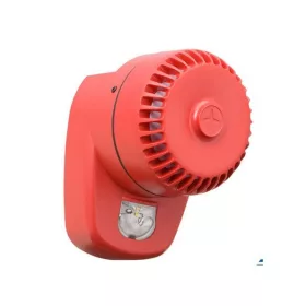   EATON - COOPER-8500025FULL-0025X Hagyományos sziréna villanóval (beltéri/kültéri, piros, EN54-23 minősített)